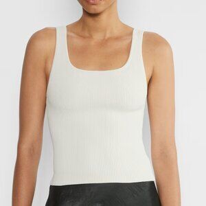 Sculpt knit squareneck tank